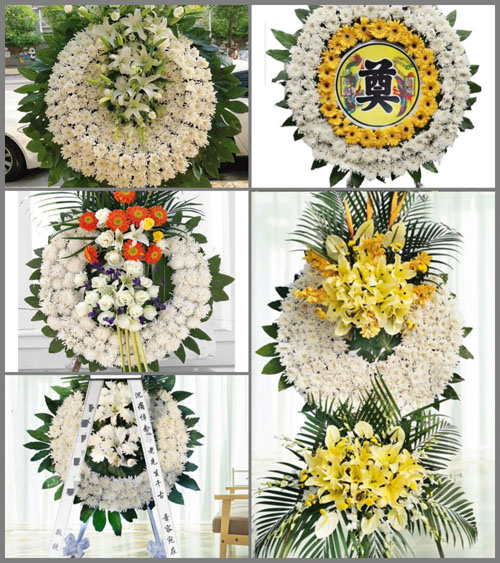 山东菏泽牡丹区黄堽镇郭庄村花圈速递
